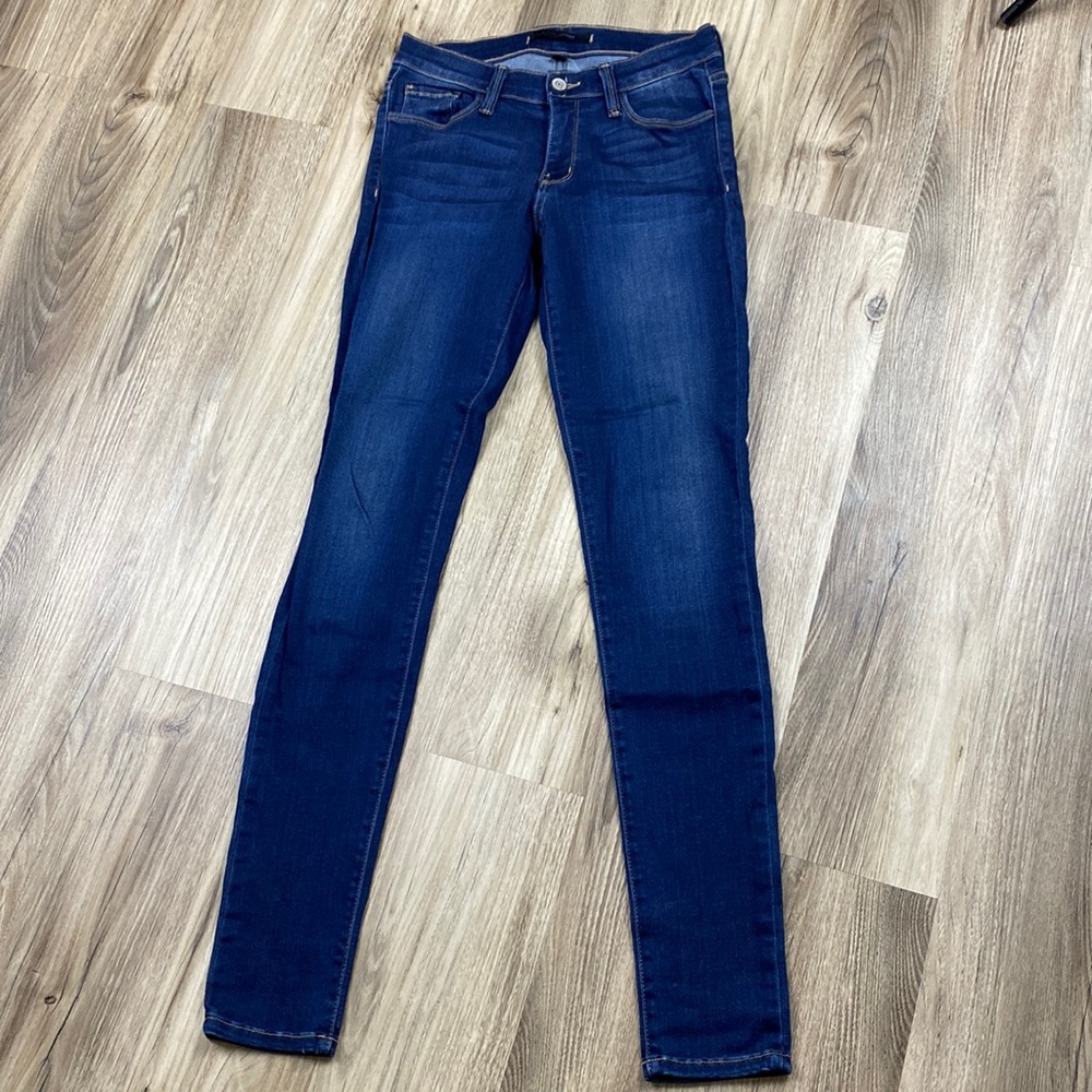 Low Rise Dark Blue Skinny Jeans